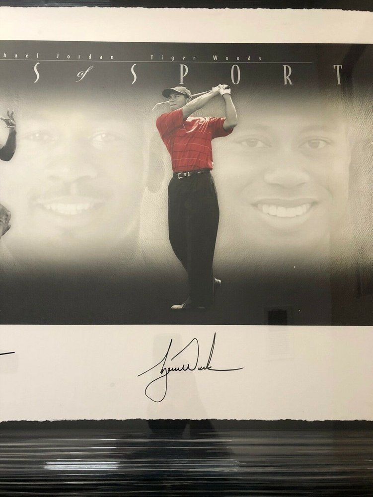 Muhammad Ali Autographed Signed , Michael Jordan, Tiger Woods Le Legends Of Sport-UDA Image a