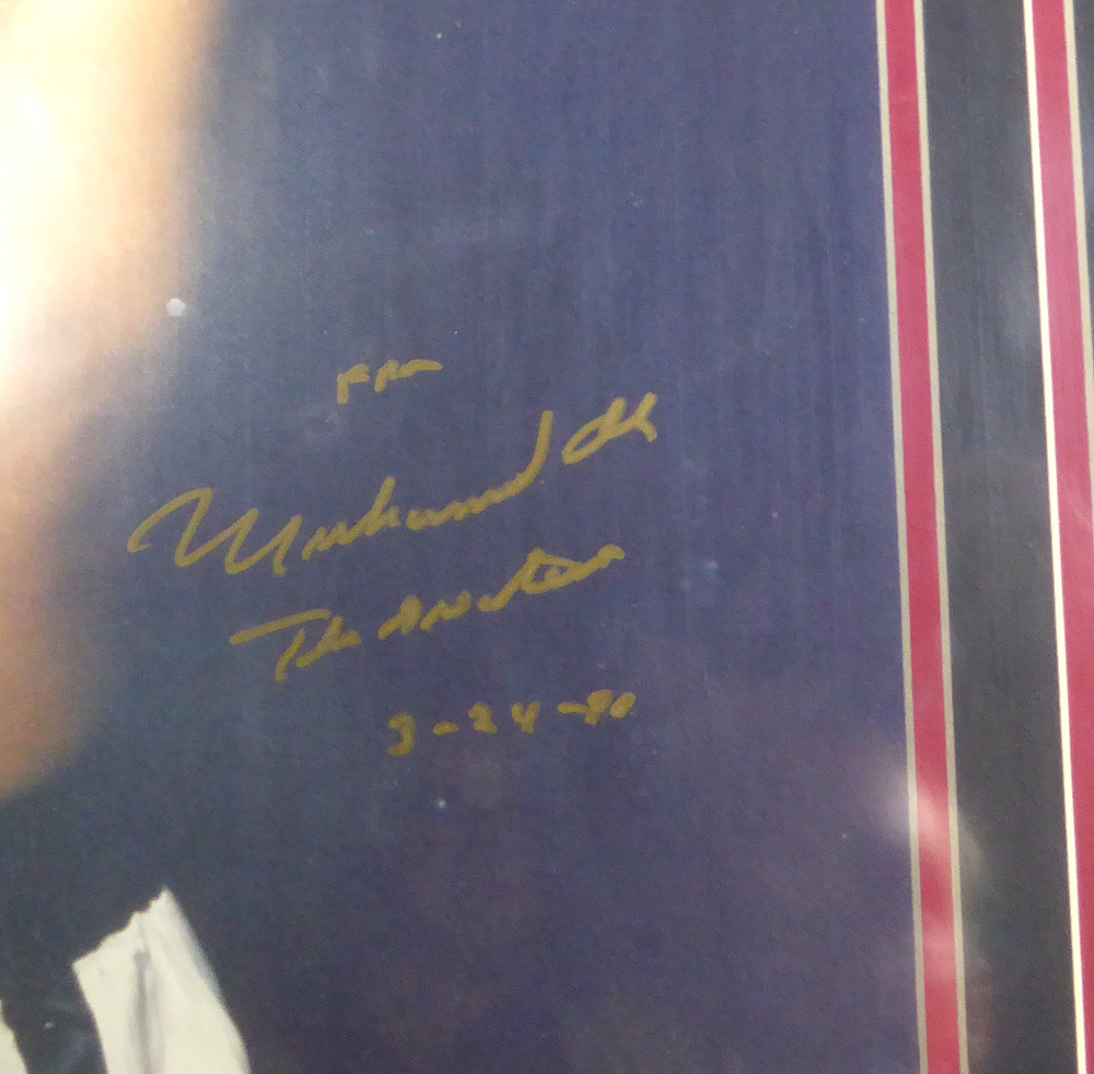 Muhammad Ali Autographed Signed Framed 16X20 Photo From The Greatest, 3-24-90 PSA/DNA Image a
