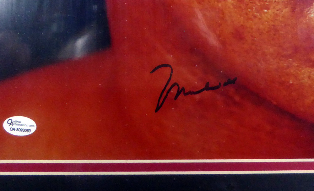 Muhammad Ali Autographed Framed 16X20 Photo PSA/DNA Image a