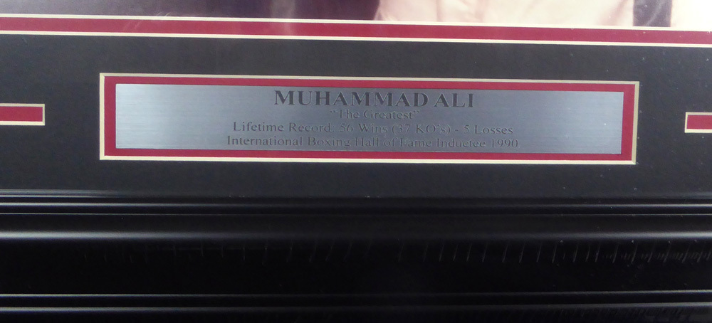 Muhammad Ali Autographed Signed Framed 16X20 Photo PSA/DNA Image a