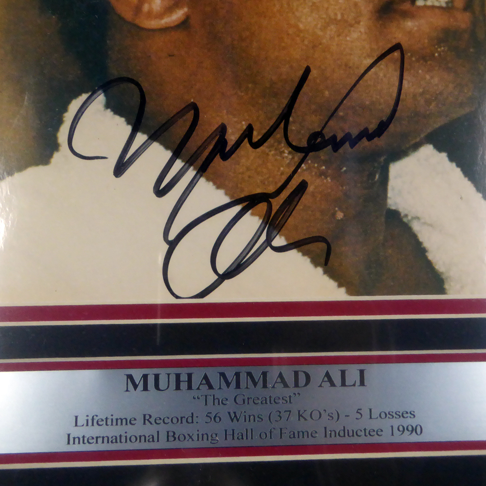 Muhammad Ali Autographed Signed Framed 8x10 Photo - PSA/DNA Authentic Image a