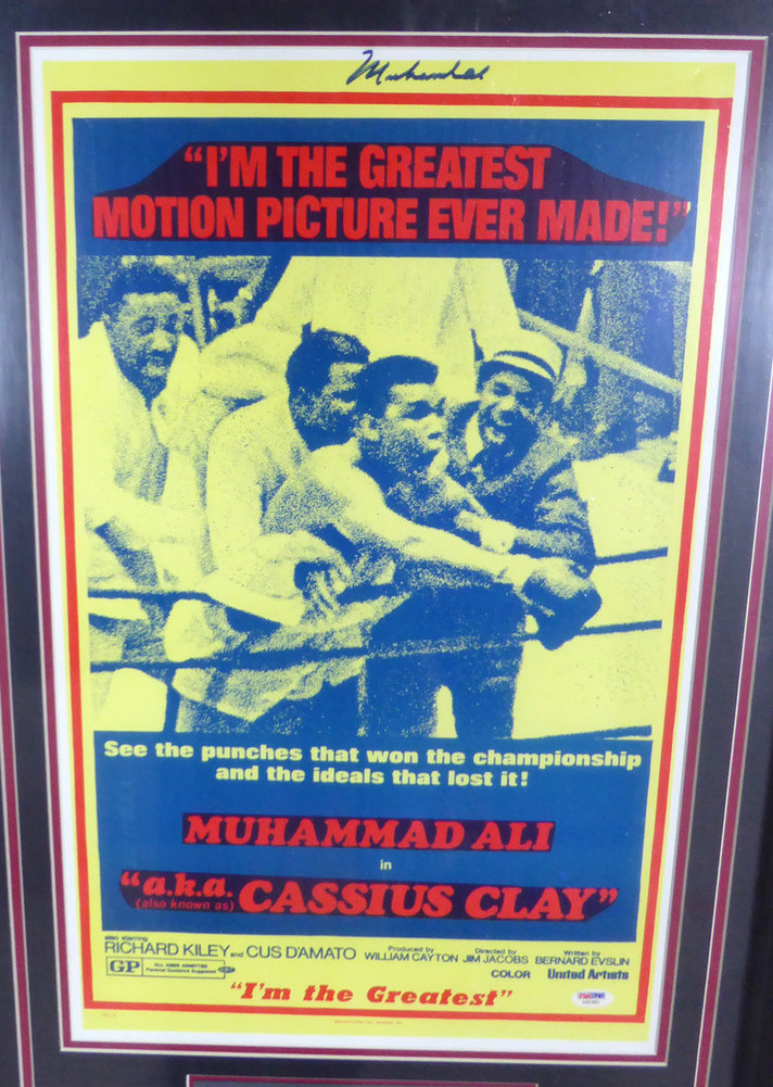 Muhammad Ali Autographed Signed Framed I'm The Greatest Movie Poster - PSA/DNA Authentic Image a