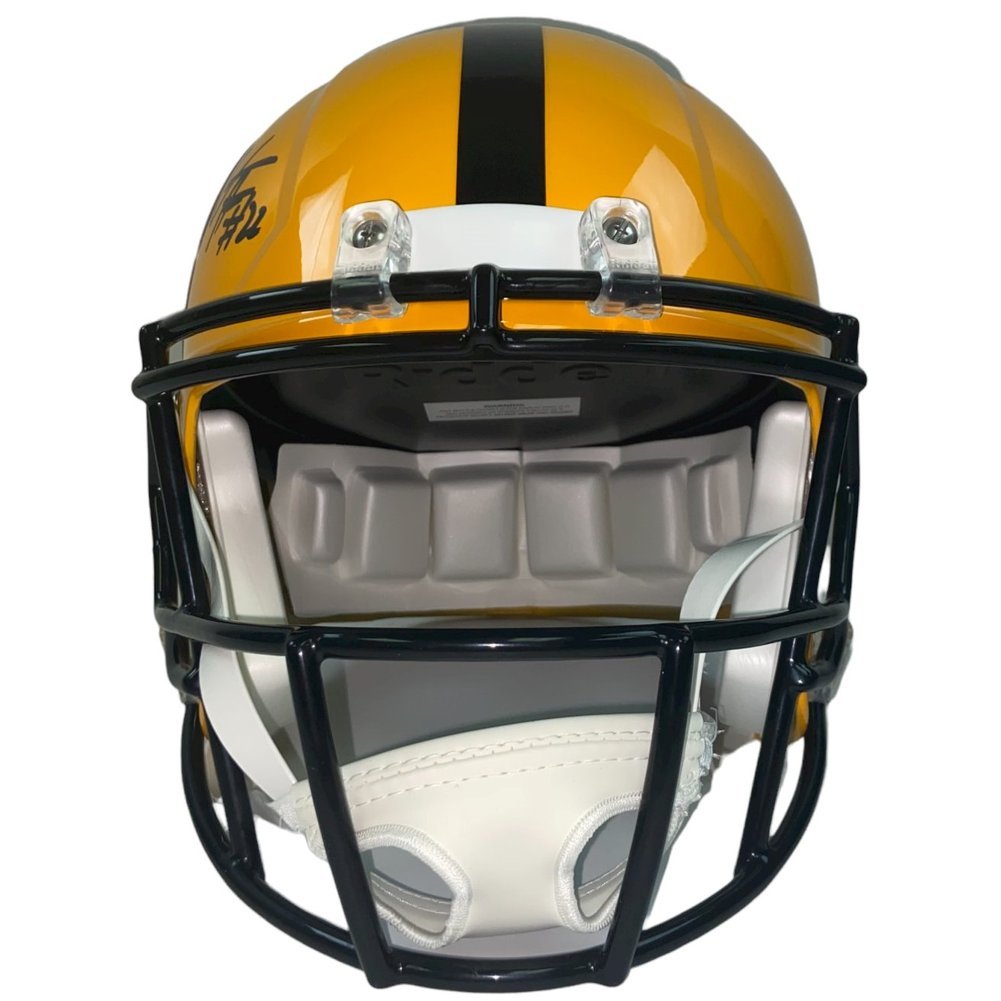 Pittsburgh Steelers GOLD NEW Riddell Full Size Authentic SPEED Football  Helmet