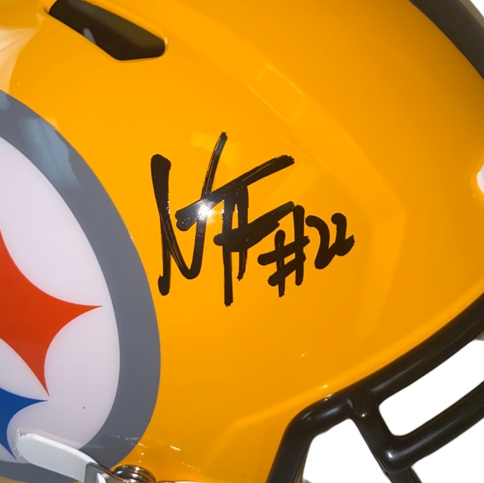 Najee Harris Autographed Pittsburgh Steelers Riddell Speed Full