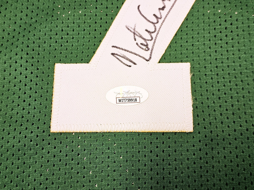 Boston Celtics Nate "Tiny" Archibald Autographed Green Jersey "HOF 91" JSA Image a