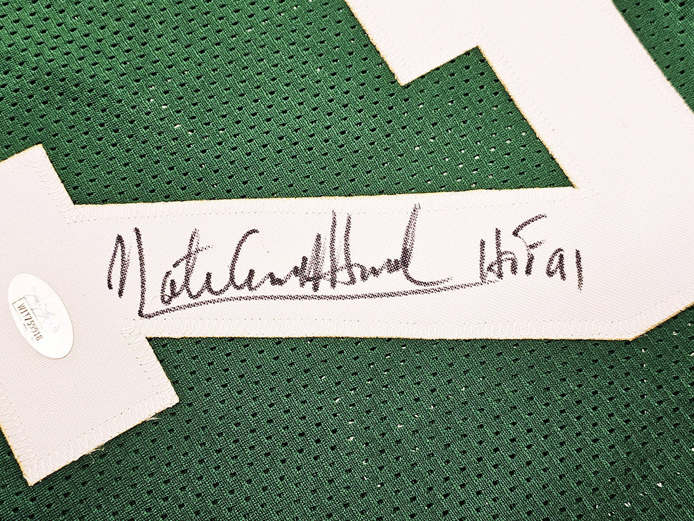 Boston Celtics Nate "Tiny" Archibald Autographed Green Jersey "HOF 91" JSA Image a