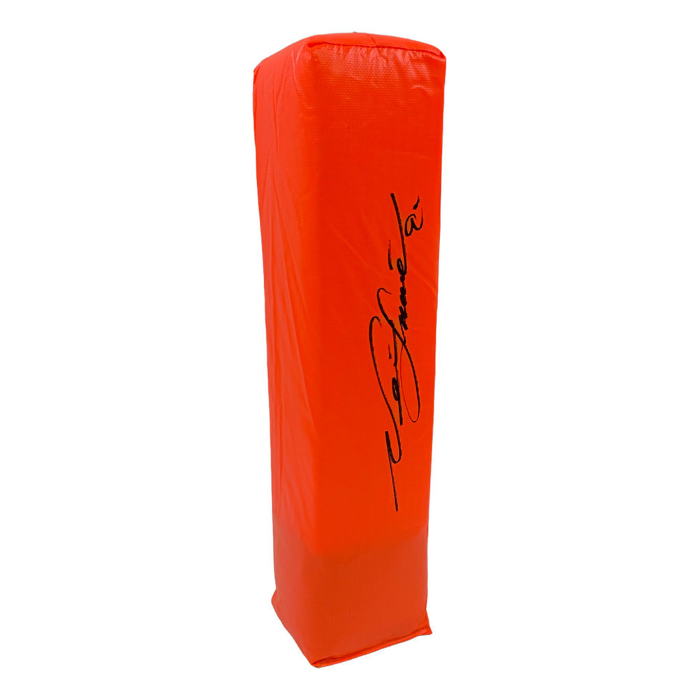 Neil Smith Autographed Kansas City Chiefs Orange Endzone Pylon - Beckett Authentic Image a