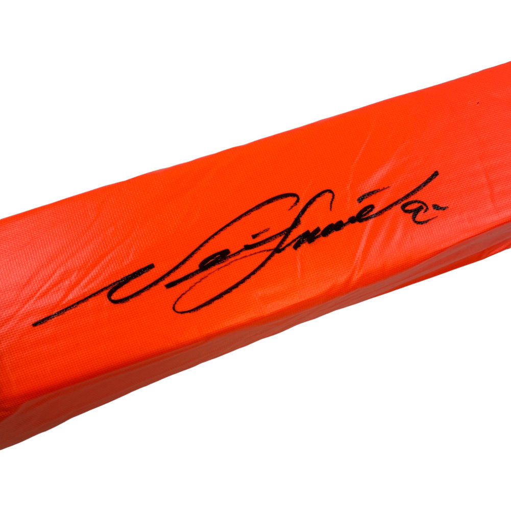 Neil Smith Autographed Kansas City Chiefs Orange Endzone Pylon - Beckett Authentic Image a
