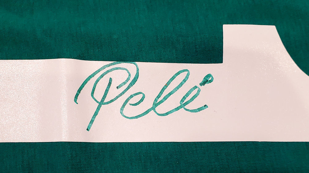 New York Cosmos Pele Autographed Green Jersey Beckett Beckett Image a