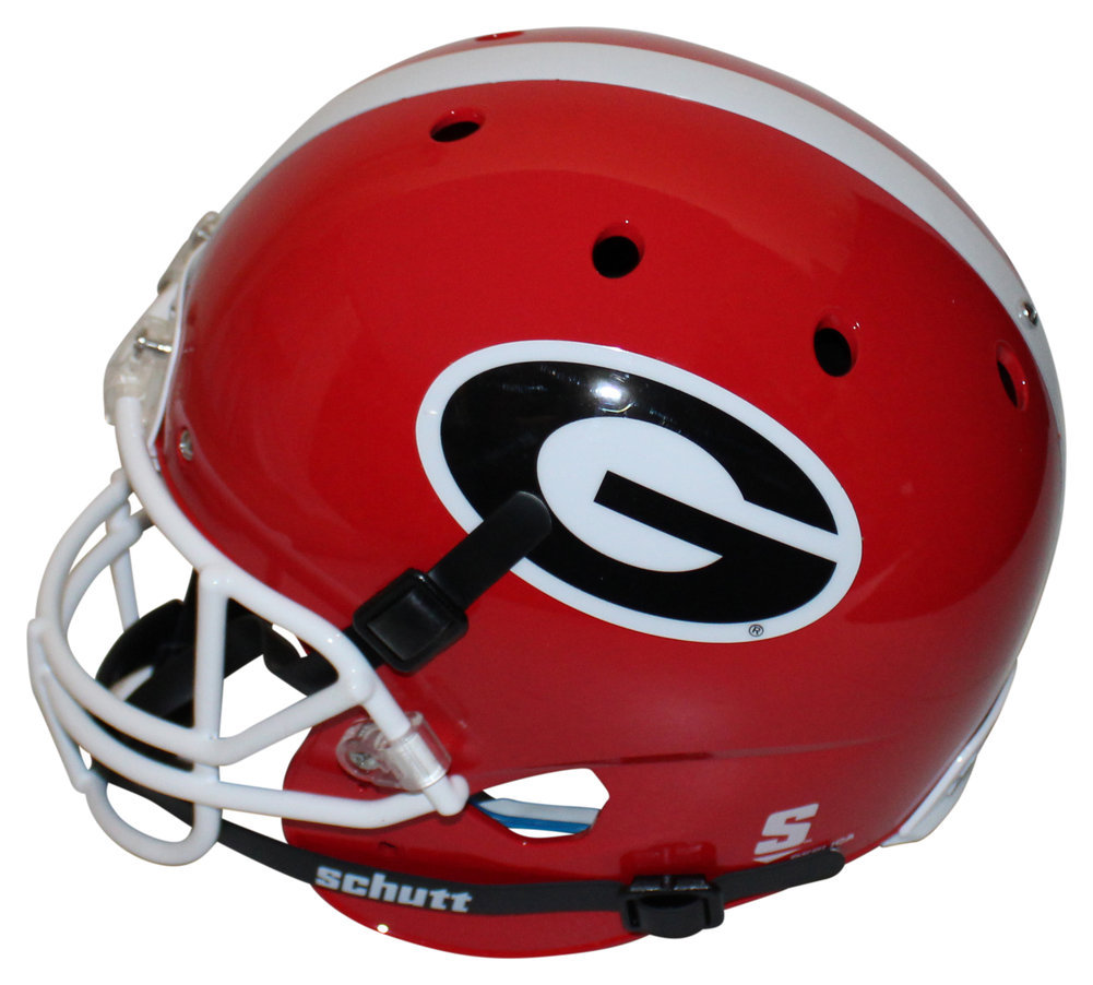 Nick Chubb Autographed Georgia Bulldogs Schutt Rep Full Size Helmet - BAS Image a