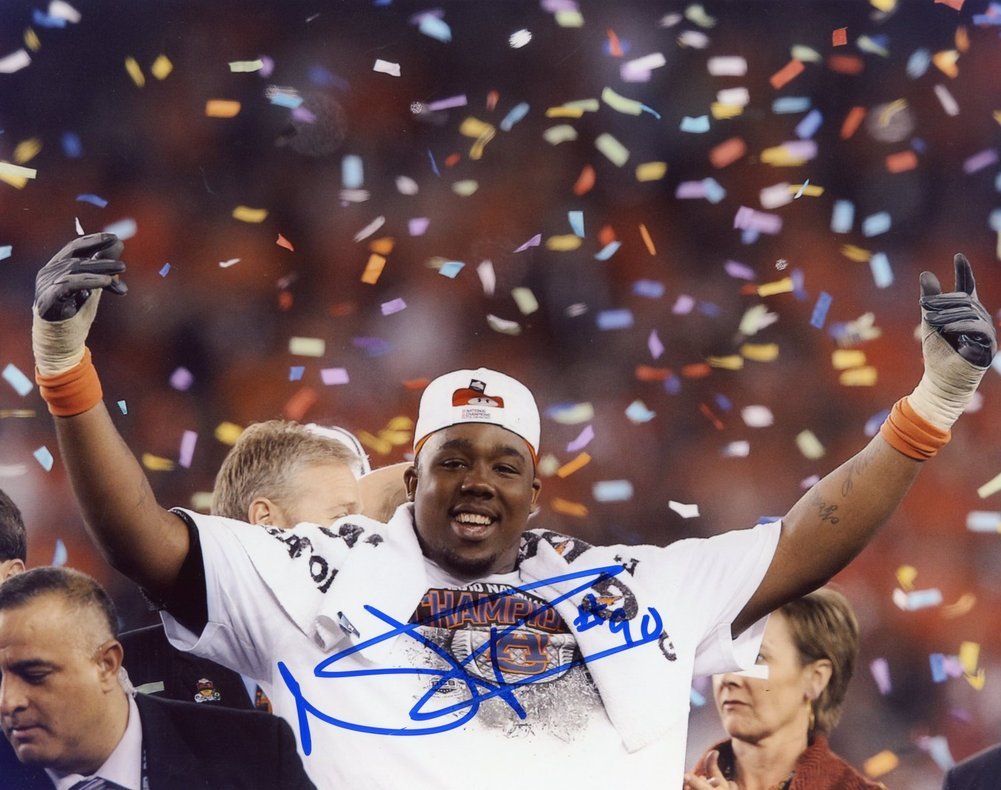 Nick Fairley Auburn Tigers Autographed Signed 8x10 Photo - Certified Authentic Image a