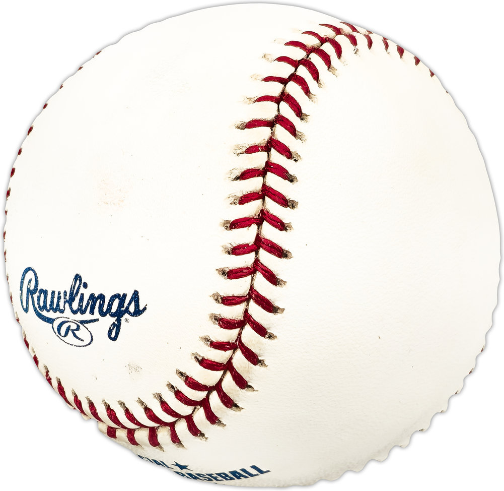 Nick Johnson Autographed Official MLB Baseball New York Yankees #225759 Image a