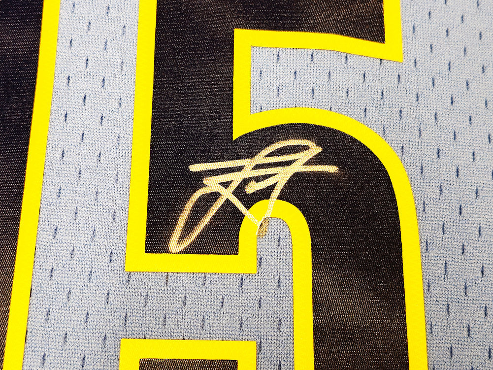 Denver Nuggets Nikola Jokic Autographed Signed Blue Authentic Mitchell & Ness 2016 Hwc Swingman Rookie Year Jersey Size L JSA Image a