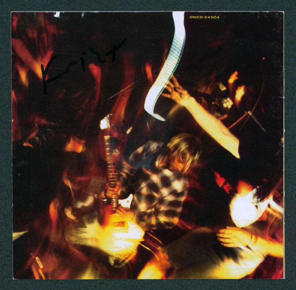 Nirvana Autographed Signed (3) Cobain, Grohl & Novoselic Incesticide Cd Cover JSA Image a