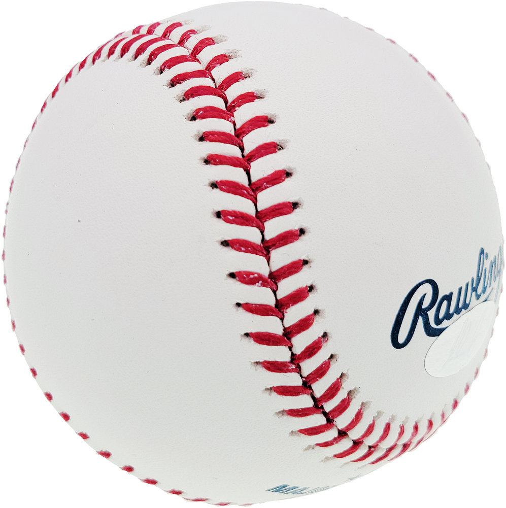 Nolan Ryan Autographed Official MLB Baseball Texas Rangers "324 Wins" Beckett Beckett Image a