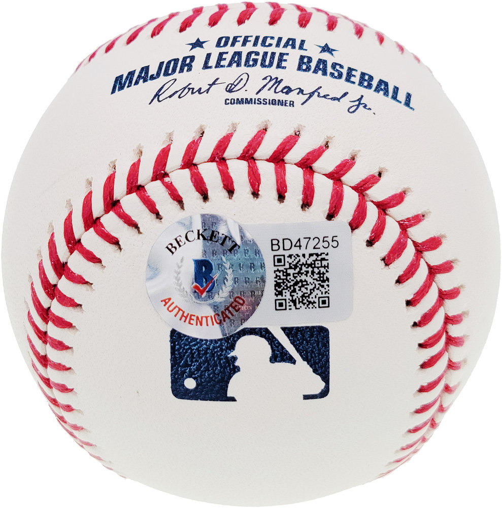 Nolan Ryan Autographed Official MLB Baseball Texas Rangers "HOF 99" Beckett Beckett Image a