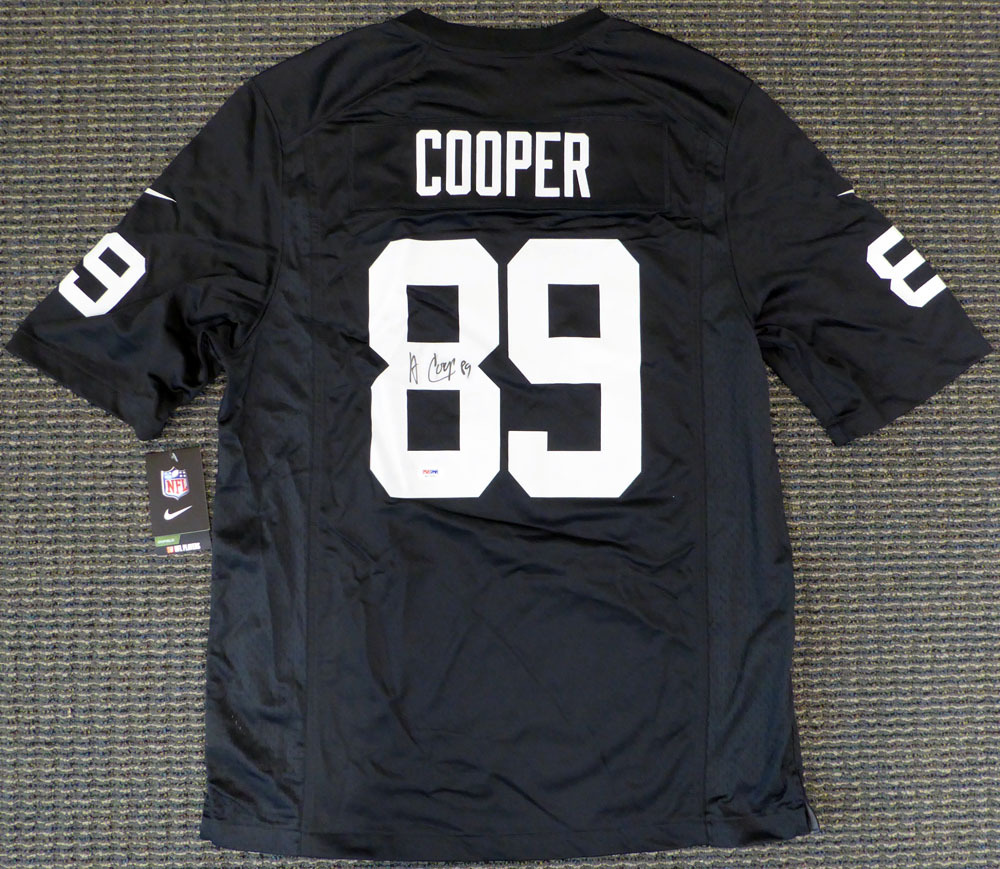 Oakland Raiders Amari Cooper Autographed Signed Auto Black Nike Jersey