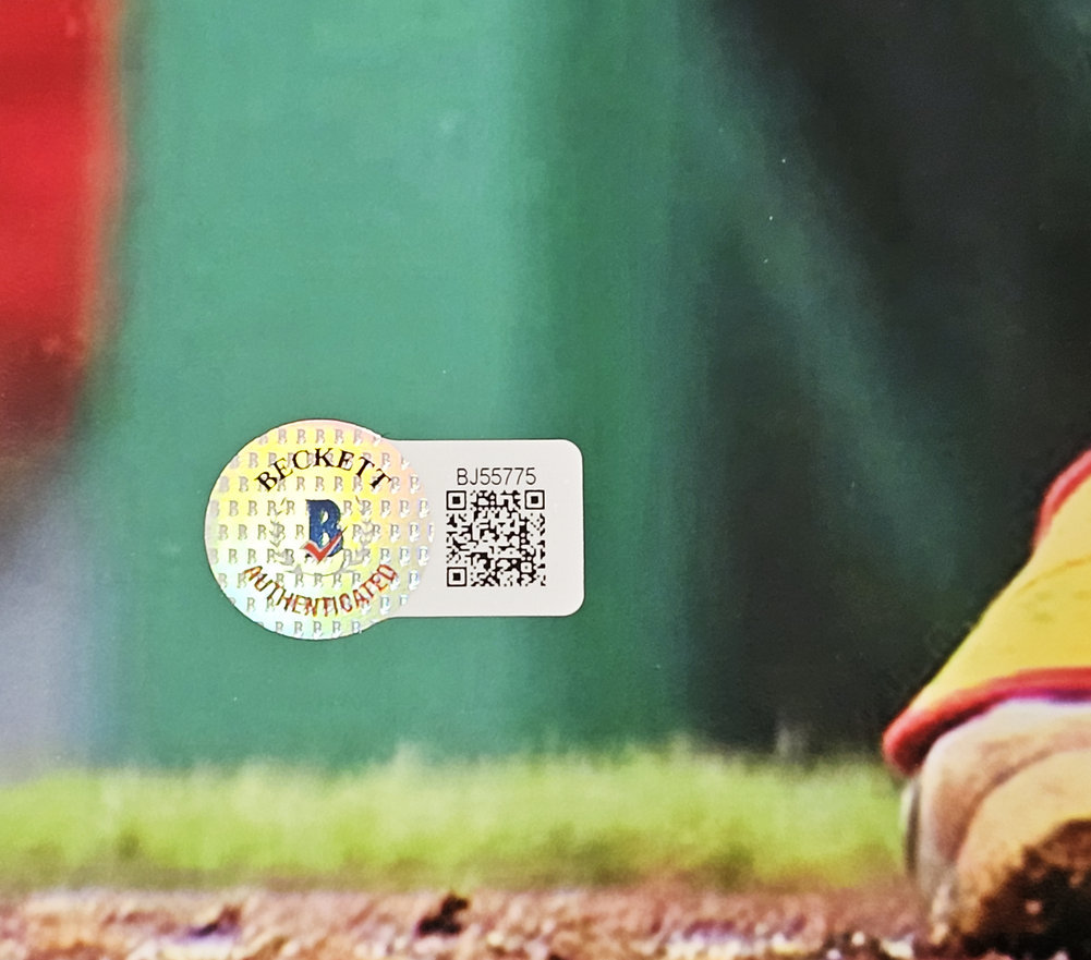 Oneil Cruz Autographed 16X20 Photo Pittsburgh Pirates Beckett Beckett Qr #218688 Image a