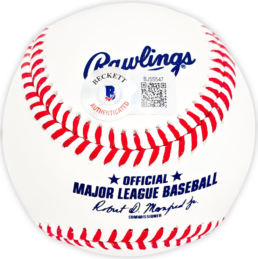 Oneil Cruz Autographed Official MLB Baseball Pittsburgh Pirates Beckett Beckett Qr #218607 Image a