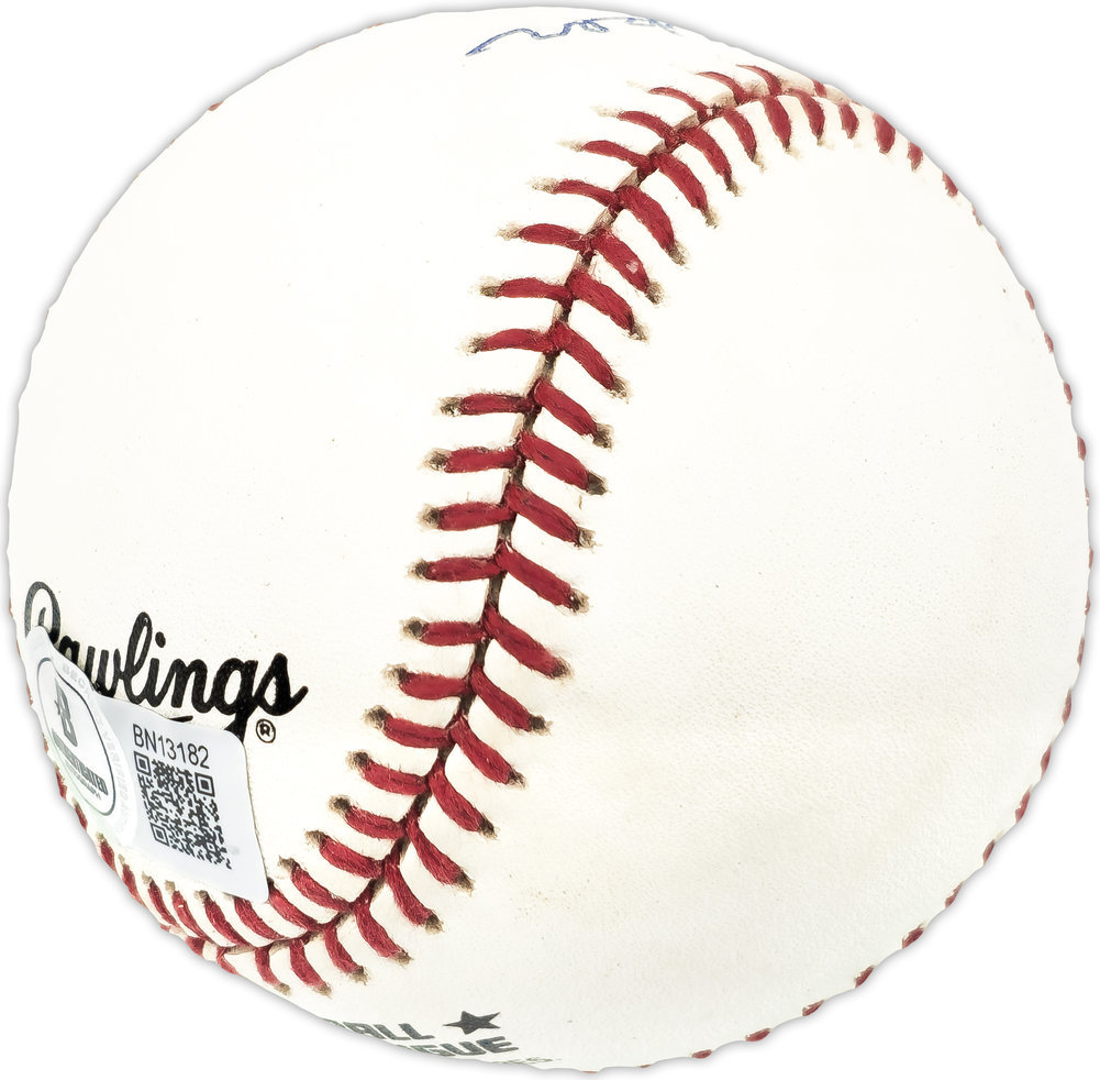 Overton Tremper Autographed Signed Official Nl Baseball Brooklyn Dodgers Beckett Beckett Qr #Bn13182 Image a