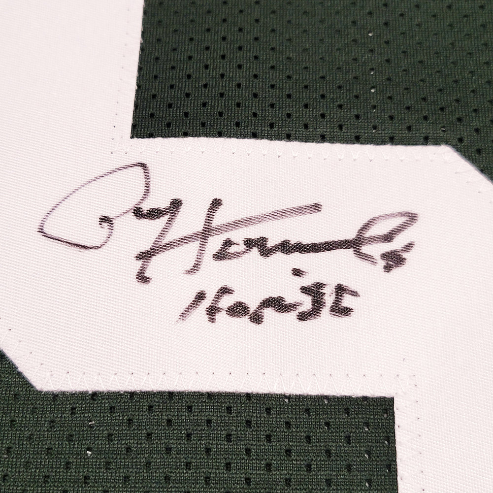 Green Bay Packers Paul Hornung Autographed Signed Green Jersey "HOF 86" Beckett Beckett Qr #211728 Image a