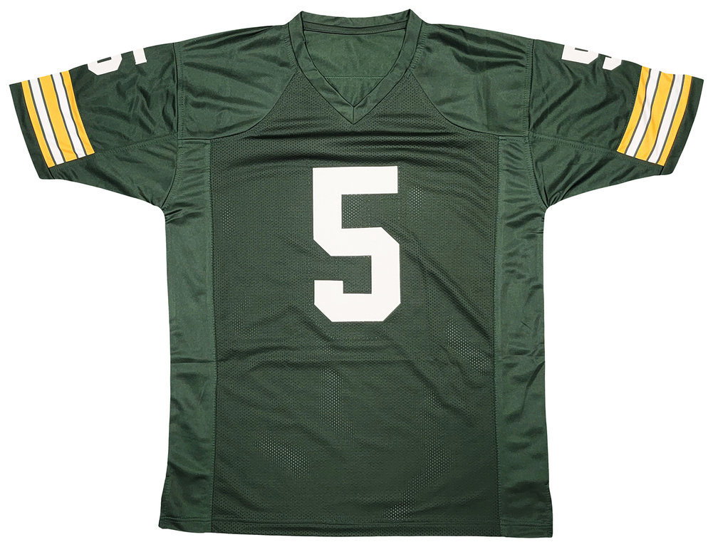 Green Bay Packers Paul Hornung Autographed Signed Green Jersey "HOF 86" Beckett Beckett Qr #211728 Image a