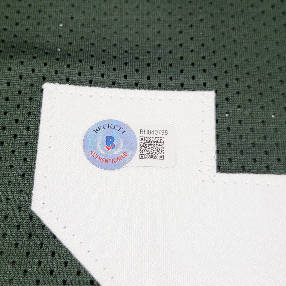 Green Bay Packers Paul Hornung Autographed Signed Green Jersey "HOF 86" Beckett Beckett Qr #211728 Image a
