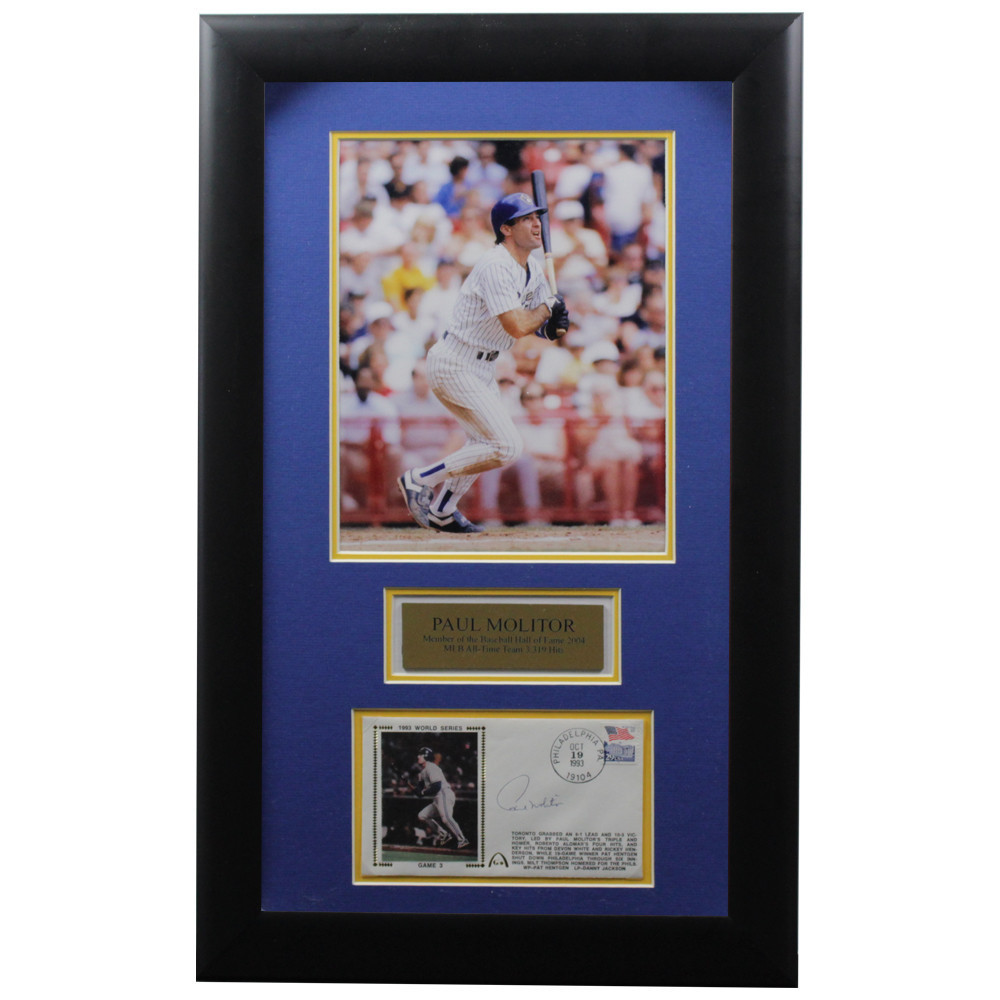 Paul Molitor Autographed Signed Framed First Day Cover - Certified Authentic Image a