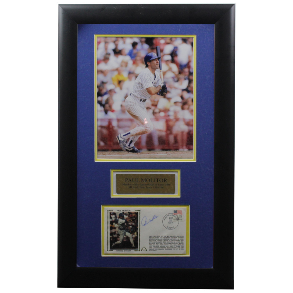 Paul Molitor Autographed Signed Framed First Day Cover - Certified Authentic Image a