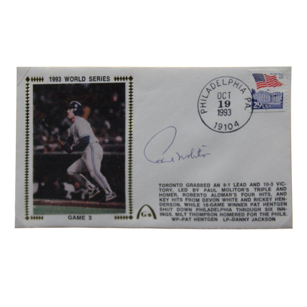 Paul Molitor Autographed Signed Framed First Day Cover - Certified Authentic Image a