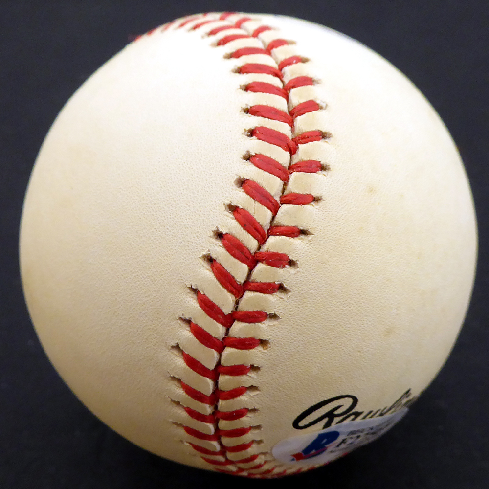 Paul Smith Autographed Official Nl Baseball Pittsburgh Pirates, Chicago Cubs Beckett Beckett Image a