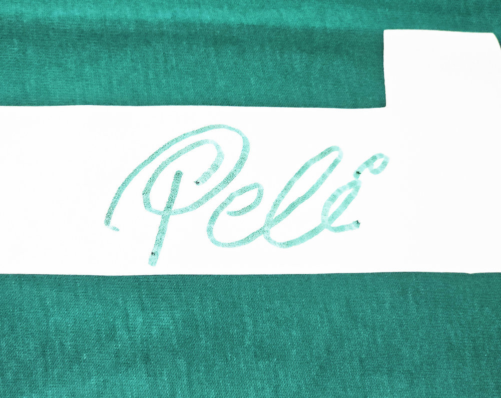 New York Cosmos Pele Autographed Green Jersey Beckett Beckett Image a