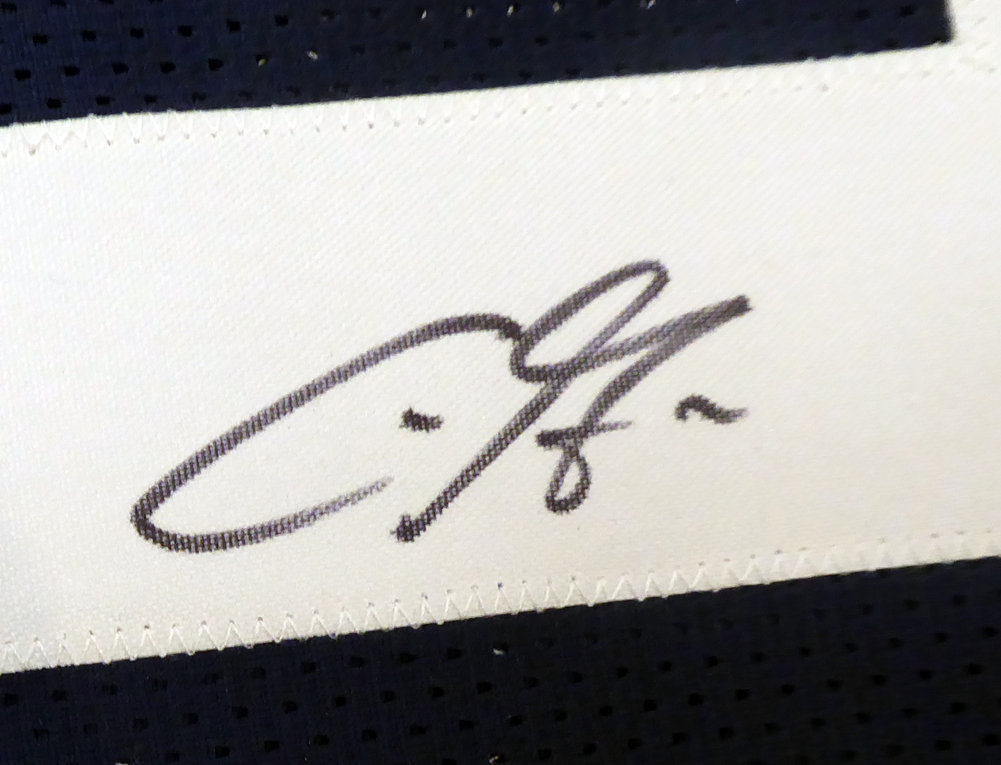 Penn State Nittany Lions Chris Godwin Autographed Blue Jersey Beckett Beckett Image a
