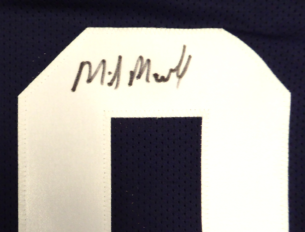 Penn State Nittany Lions Mike Munchak Autographed Blue Jersey Beckett Beckett Image a