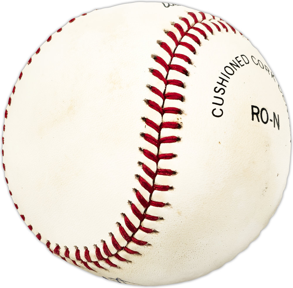 Pete Mackanin Autographed Official Nl Baseball Phillies, Expos #225519 Image a
