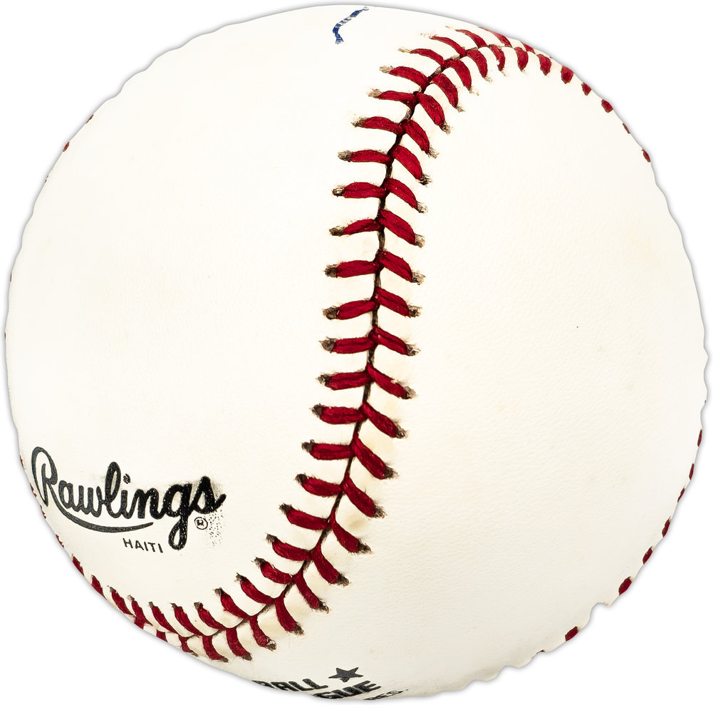 Pete Mackanin Autographed Official Nl Baseball Phillies, Expos #225519 Image a