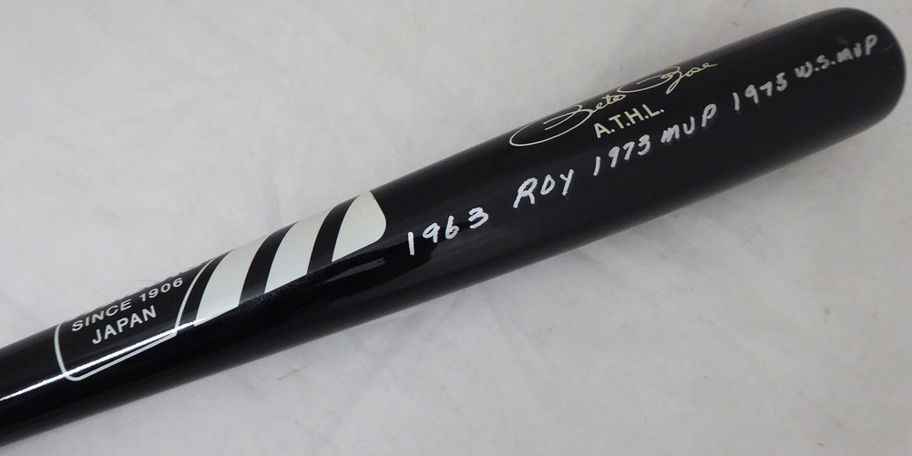 Pete Rose Autographed Signed Mizuno Bat Cincinnati Reds Stat Bat Hit King, 4256, Roy & MVP (Light Signature) Pr Holo #006995 Image a