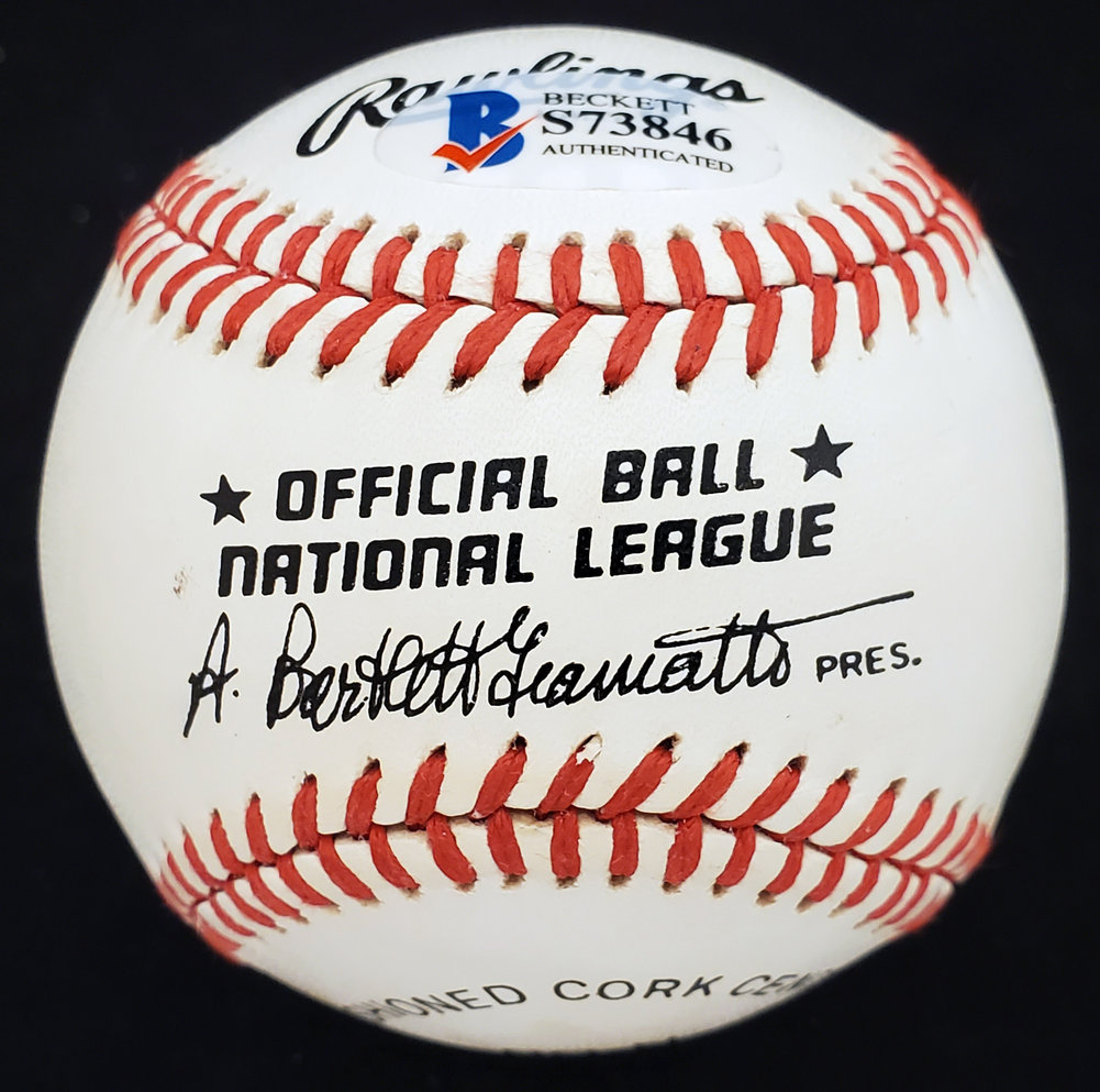 Pete Runnels Autographed Official Nl Baseball Boston Red Sox Beckett Beckett Image a