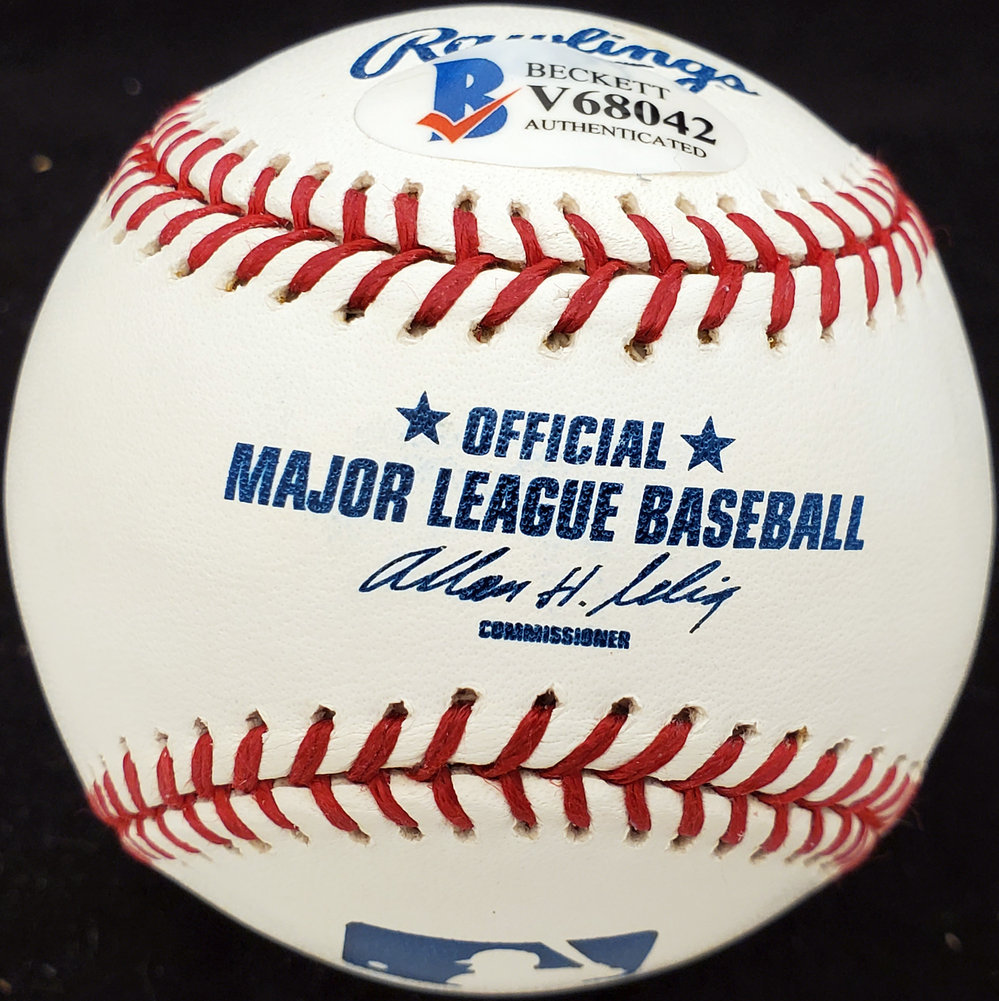 Pete Suder Autographed Official MLB Baseball Philadelphia A's Beckett Beckett Image a