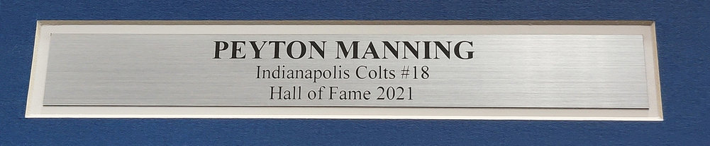 Peyton Manning Autographed Signed Indianapolis Colts Framed White Authentic Mitchell & Ness Replica 2006 Throwback Jersey Fanatics Holo Image a