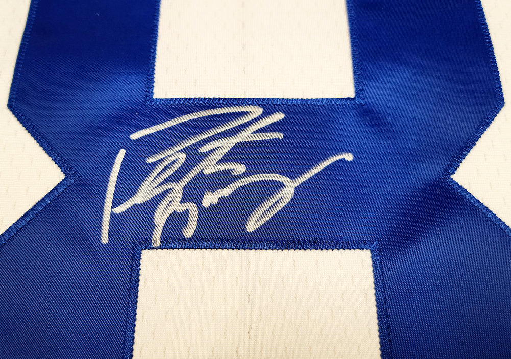 Peyton Manning Autographed Signed Indianapolis Colts White Mitchell & Ness Replica 2006 Throwback Jersey Fanatics Holo Image a