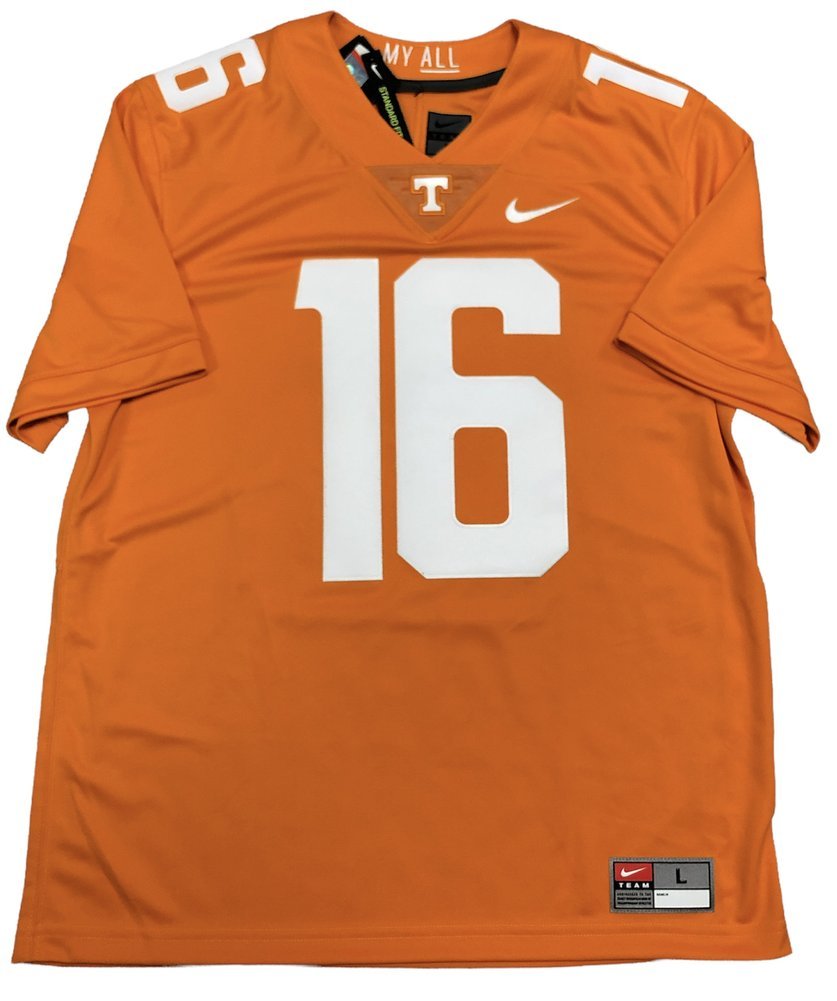 Peyton Manning Autographed Signed Tennessee Volunteers Nike On Field Orange L Jersey - Fanatics Authentic Image a