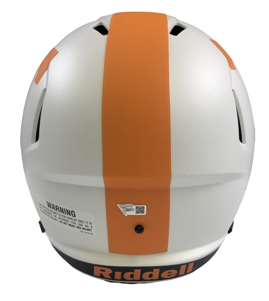 Peyton Manning Autographed Signed Tennessee Volunteers Riddell Lunar Eclipse Full Size Replica Helmet - Fanatics Authentic Image a
