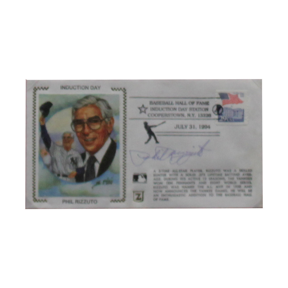 Phil Rizzuto Autographed Signed Framed First Day Cover - Certified Authentic Image a