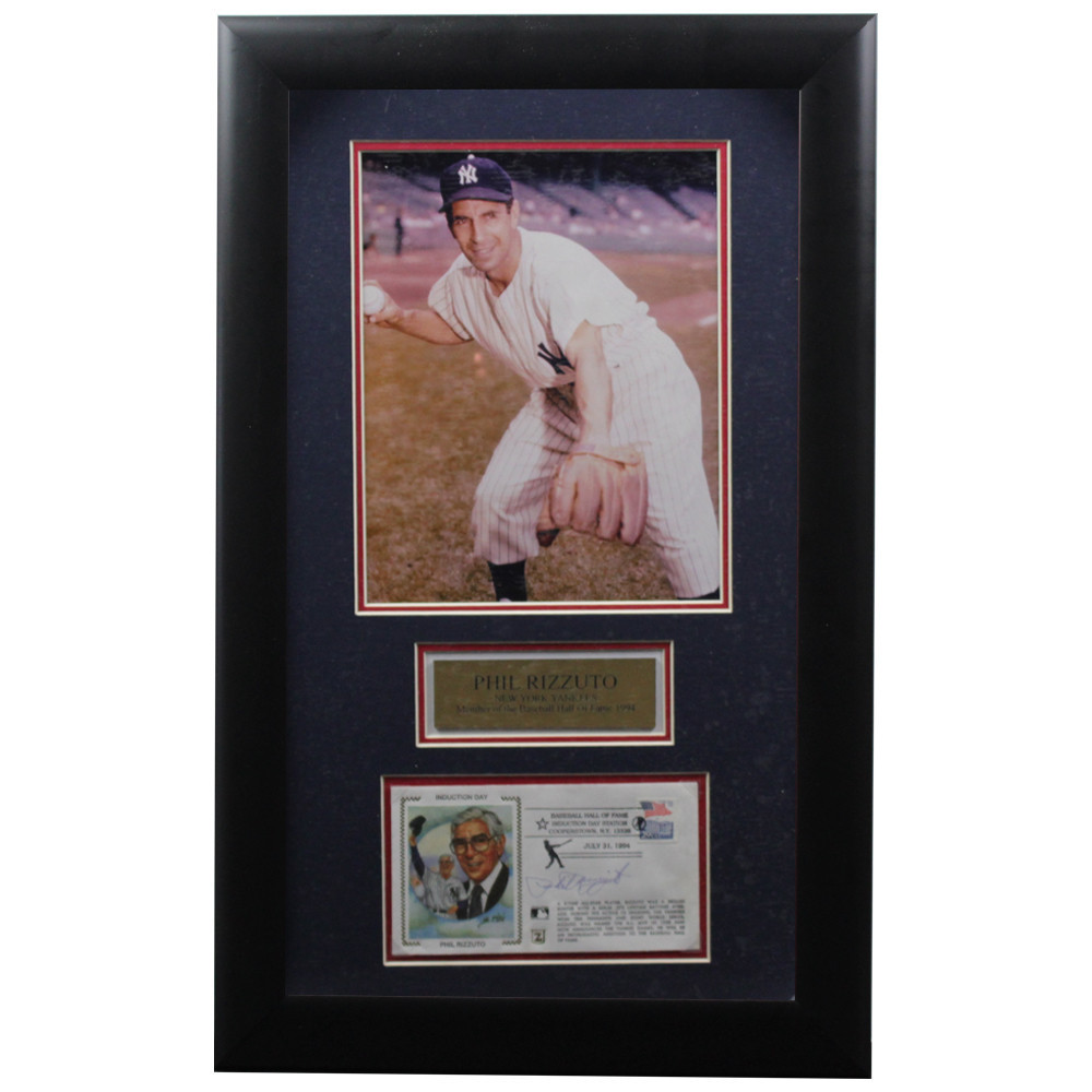 Phil Rizzuto Autographed Signed Framed First Day Cover - Certified Authentic Image a
