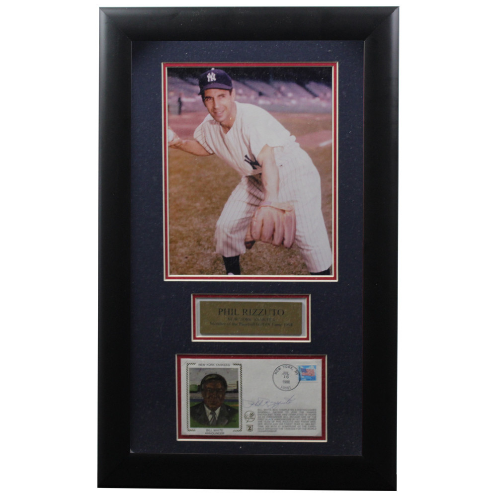 Phil Rizzuto Autographed Signed Framed First Day Cover - Certified Authentic Image a
