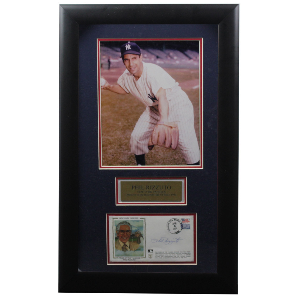 Phil Rizzuto Autographed Signed Framed First Day Cover - Certified Authentic Image a
