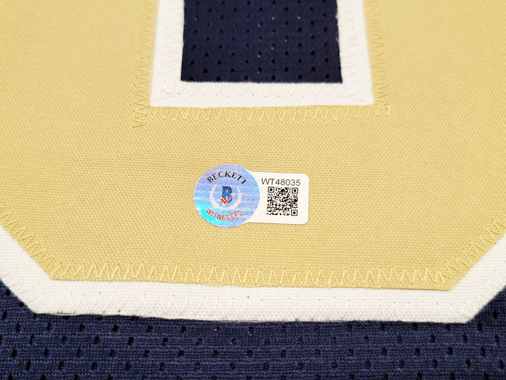 Pittsburgh Panthers Kenny Pickett Autographed Navy Jersey Beckett Beckett Qr #202976 Image a