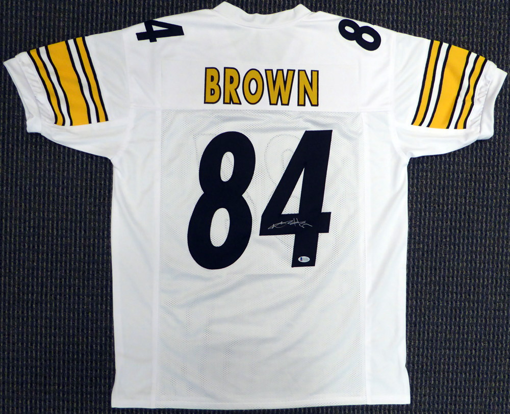Antonio brown white nike jersey hot sale