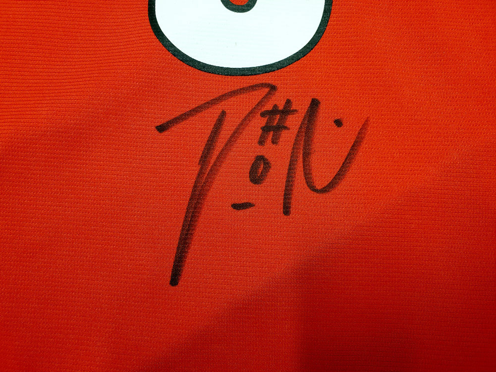 Portland Trail Blazers Damian Lillard Autographed Signed Red Fanatics Jersey Size Xxl Beckett Beckett Image a